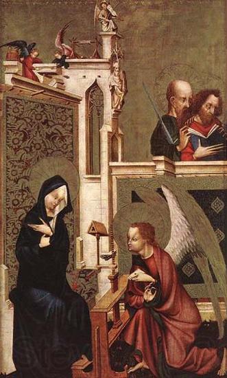 MASTER of Heiligenkreuz Annunciation France oil painting art